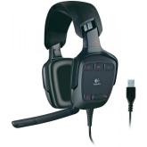 Casti cu microfon Logitech G35, USB-A, Black