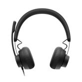 Casti cu microfon Logitech ZONE, USB-C, Graphite
