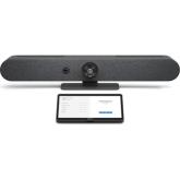 Sistem videoconferinta Logitech Rally Bar Mini, UltraHD 4K, Graphite + Tap IP
