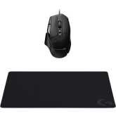 Kit Mouse Optic Logitech G502 X, USB, Black + Mouse Pad G240, Black