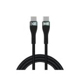 Cablu de date Conceptronic ETTA01B20, USB-C male - USB-C male, 2m, Black