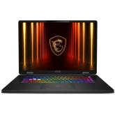 Laptop MSI Crosshair A18 HX A8WGKG-018XRO, Intel Core AMD Ryzen 9 8940HX, 18 inch, RAM 32GB, SSD 1TB, nVidia GeForce RTX 5070 8GB, Free DOS, Black