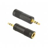 Adaptor audio Gembird A-6.35F-3.5M, 6.35 mm jack - 3.5 mm jack, Black