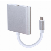 Docking Station Gembird A-CM-HDMIF-02-SV, Silver