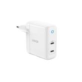 Incarcator retea Anker PowerPort Atom PD 2, 2x USB-C, 3A, White