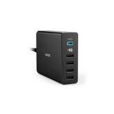 Incarcator retea Anker PowerPort+ 5, 1x USB-C, 4x USB-A, 3A, Black