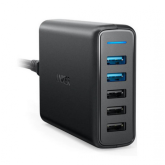 Incarcator retea Anker PowerPort+ 5, 5x USB, Black