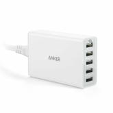 Incarcator de retea Anker PowerPort 5, 5x USB-A, 12A, White