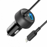 Incarcator auto Anker PowerDrive 2 Elite, 1x USB-A, 1x Lightning, 4.8A, Black