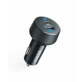 Incarcator auto Anker PowerDrive PD 2, 1x USB-C, 1x USB, 4A, Black