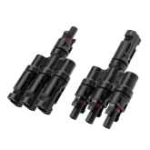 Cablu conector de incarcare solara Anker Solix, MC4, 3 porturi, 2.2 m, Black