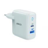 Incarcator retea Anker PowerPort PD+ 2, 1x USB-C, 1x USB, 3A, White