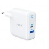 Incarcator retea Anker PowerPort PD+ 2, 1x USB-C, 1x USB-A, 3A, White