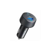 Incarcator auto Anker PowerDrive PD+ 2, 1x USB-C, 1x USB, Black