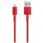 Cablu de date Anker A8012H91 PowerLine Select+, Lightning - USB, 0.91m, Red
