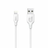 Cablu de date Anker A8121H21, USB - Lightning, 0.91m, White