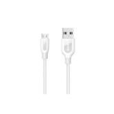 Cablu de date Anker A8142H21, USB - microUSB, 0.91m, White