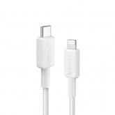 Cablu de date Anker 322, USB-C - Lightning, 60W, White