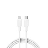 Cablu de date Anker 310, USB-C male - USB-C male, 0.9m, White