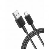 Cablu de date Anker 322, USB-C - USB-A, 1.8m, Black