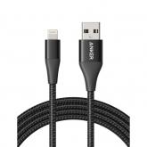 Cablu de date Anker PowerLine+ II C89, Lightning - USB-A, 1.8m, Black
