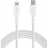  Cablu de date Anker A8618H21 PowerLine Select+, Lightning - USB-C, 1.8m, White