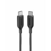 Cablu de date Anker PowerLine III A8852H11, USB-C - USB-C, 0.9m, Black