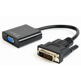 Adaptor Gembird AB-DVID-VGAF-01, DVI-D  - VGA, 0.2m, Black