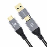 Cablu de date Orico ACC40-10-BK, USB-C male - USB-C male, 1m, Black