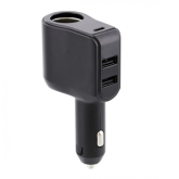 Incarcator auto TNB 4-in-1 ACGPUSBC, 2x USB-A, 1x USB-C, Black + Cigarette lighter