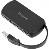 Hub USB Targus ACH114EU-70, 4x USB 2.0, Black