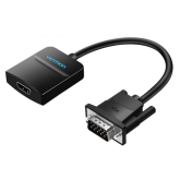 Adaptor Vention ACNBB, VGA male - HDMI female, 0.15m, Black