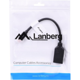 Adaptor Lanberg AD-0003-BK, Mini DisplayPort Male - DisplayPort Female, Black