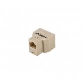 Mufa Lanberg AD-RJ45-2RJ45-OU, Beige