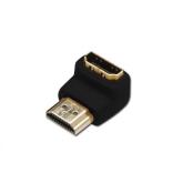 Adaptor ASSMANN Angled Ethernet, HDMI Male - HDMI Female, Black