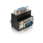 Adaptor Delock 65171, VGA male - VGA female, Black