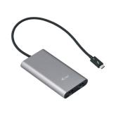 Adaptor i-tec Thunderbolt 3 Male - 2x HDMI Female, Grey