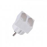 Adaptor priza Bachmann B921.271, 2x Schuko, White