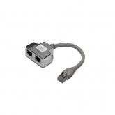 Adaptor retea Digitus DN-93904, 2x RJ45 - 1x RJ45, 0.19m