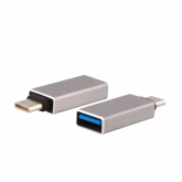 Adaptor USB TnB ADATCSG, USB female - USB-C male, Gray