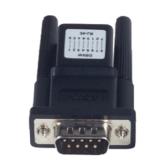 Adaptor Moxa ADP-RJ458P-DB9M, RJ45 - DB9 male, Black