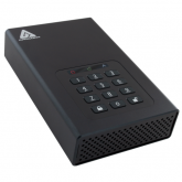 Hard Disk portabil Apricorn Aegis Padlock DT, 16TB, USB 3.0, 3.5inch, Black
