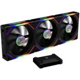 Ventilator Gamidas Aeolus P2 1203U, ARGB LED, 120 mm, Black, 3 bucati
