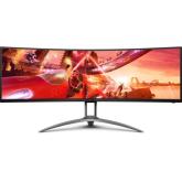 Monitor LED Curbat AOC AGON AG493UCX2, 49inch, 5120x1440, 1ms, Black