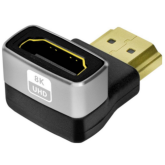 Adaptor Logilink AH0005A, HDMI male - HDMI female, Black-Gray