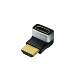 Adaptor Logilink AH0007A, HDMI male - HDMI female, Black-Silver