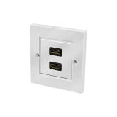 Priza Logilink AH0018, 2 x HDMI female, White