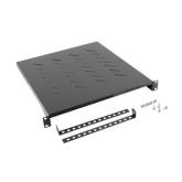 Raft Fix Lanberg AK-1005-B pentru Rack 19inch, Black