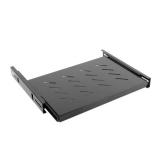 Raft Mobil perforat Lanberg AK-1006-B pentru Rack 19inch, Black