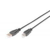 Cablu Digitus by Assmann AK-300105-018-S, USB-A male - USB-B male, 1.8m, Black